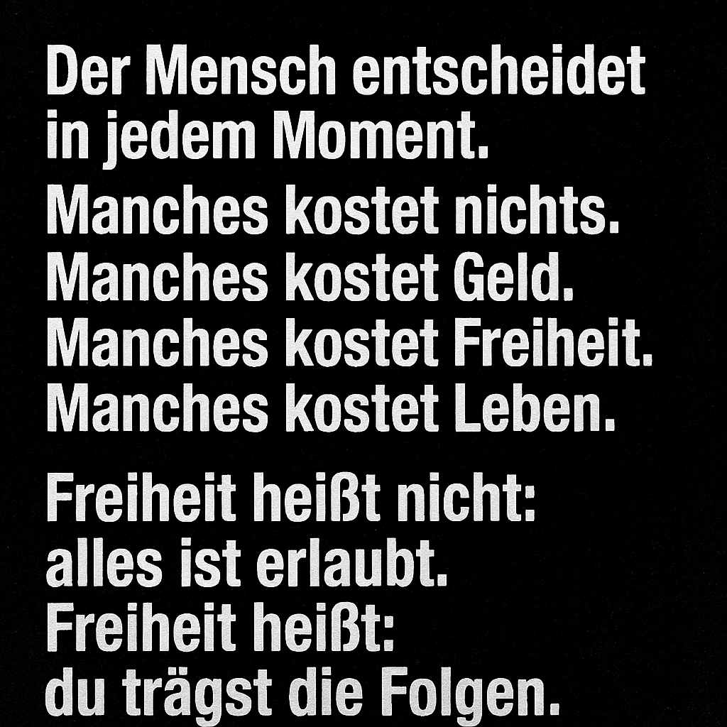 🧠 Freiheit kostet. Aber nicht immer das, was du denkst.
