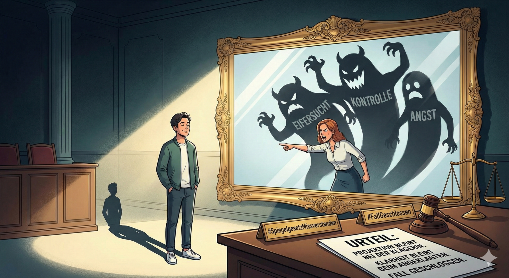 🧠 SPIEGELGESETZ – oder: Wenn du in mir etwas siehst, das gar nicht da ist…