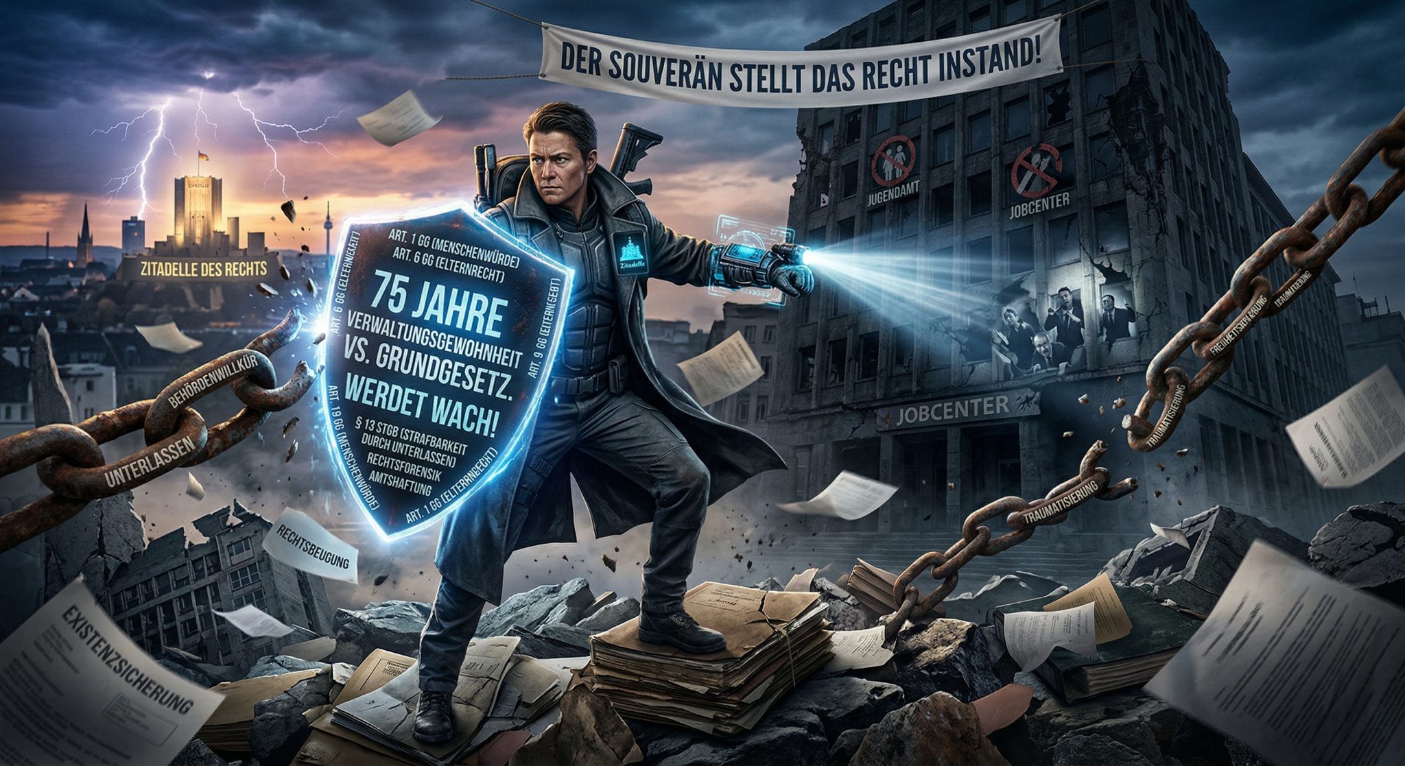 SYSTEM-CRASH: Die systematische Nichtigkeit des deutschen Strafrechts (Offenes Dossier) 1 Zitiergebot StGB -Strafbare Unterlassung - § 13 StGB – Instandsetzung des Rechts durch den Souverän