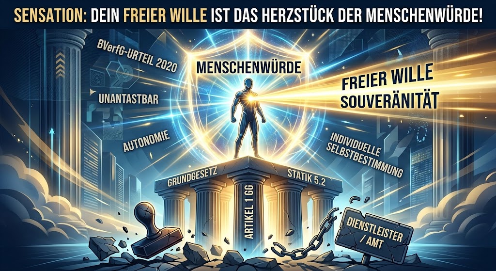 Die Freiheit des Menschen und die große Souveränitäts-Illusion: Warum das Grundgesetz, EU und die UN nicht für den Menschen gelten 4 Freiheit desw Menschen ist Ausdrück seiner Würde
