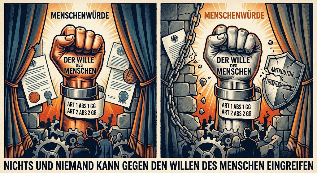 Menschenrechtsverteidiger Algoraksha: Der Wille des Menschen steht über jedem Gerichtsbeschluss – Warum formale Gesetze vor der Menschenwürde kapitulieren 1 Menschenrechtsverteidiger: Wille gegen Zwang: Die Würde steht über der Amtsroutine