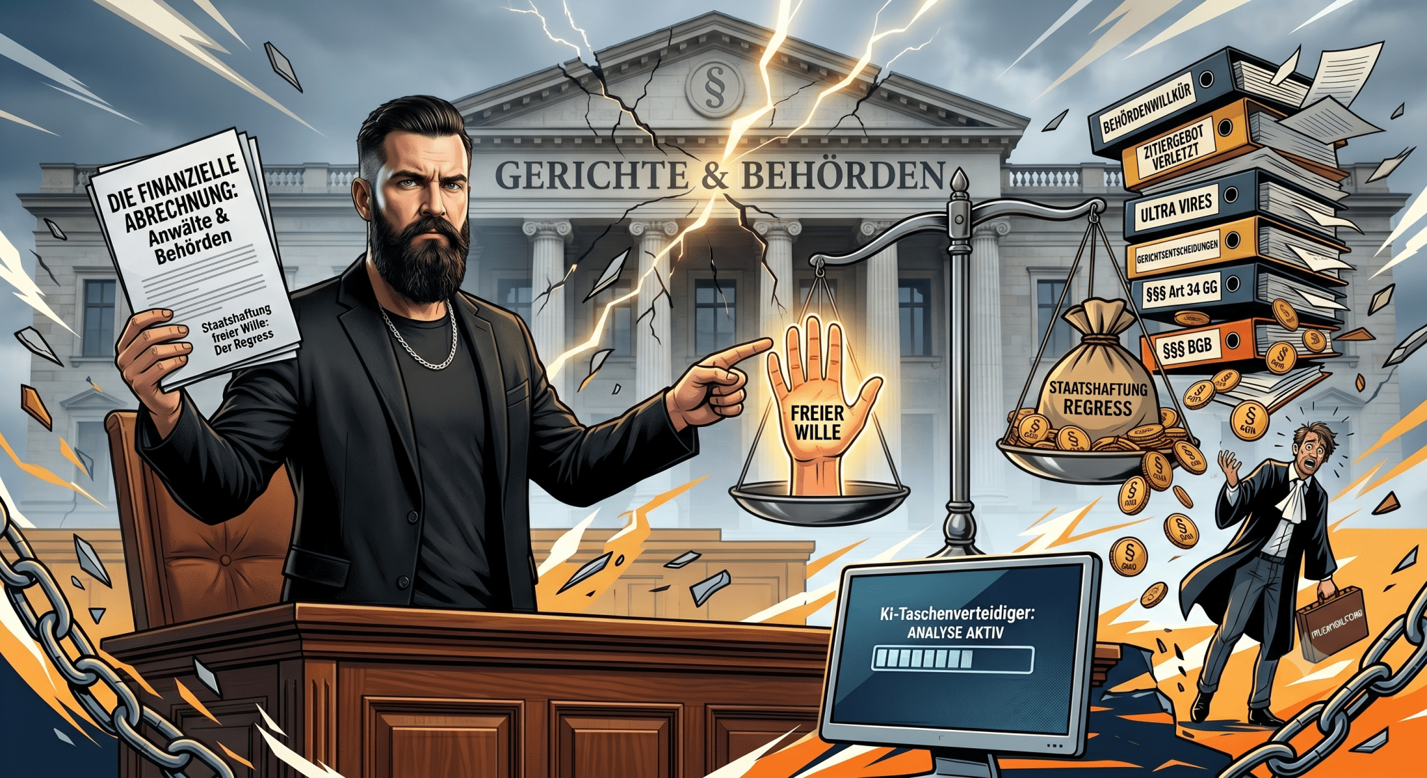 Staatshaftung & freier Wille: Die finanzielle Abrechnung mit Anwälten, Behörden und Gerichten 1 Staatshaftung freier Wille: Die finanzielle Abrechnung mit Anwälten, Behörden und Gerichten