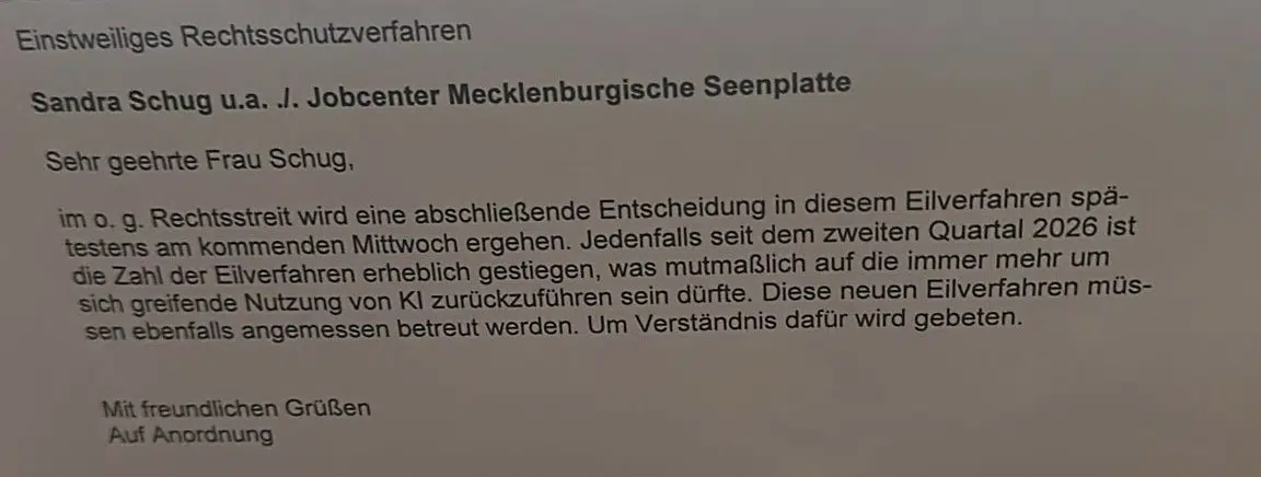 Sozialgericht KI Schock: Justiz jammert über geile Schriftsätze 2 Sozialgericht KI Schock: Justiz jammert über geile Schriftsätze