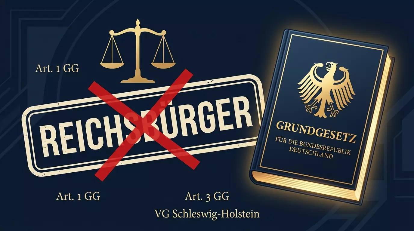 3 Grundrechte, 1 Stempel: Feststellungsklage Reichsbürger Stempel Verfahrensakte Az. 4 MB 25/26 7 3 Grundrechte, 1 Stempel: Feststellungsklage Reichsbürger Stempel Verfahrensakte Az. 4 MB 25/26