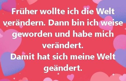 Rumi Welt veraendern
