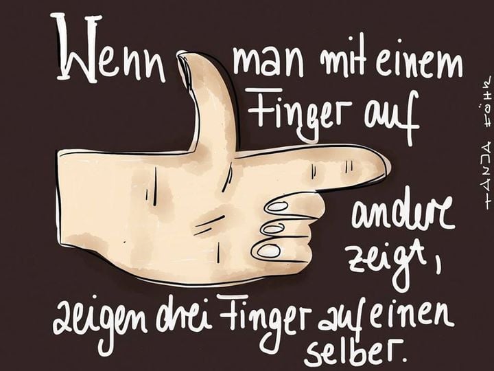 wer mit 1 Finger