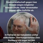 Fall Uwe Steimle: Amicus-Curiae-Intervention entlarvt Ermittlungsverfahren als verfassungswidrig und absolut nichtig (Art. 19 GG & BVerfG 1 BvR 917/09) 4 Uwe Steimle Ermittlungsverfahren Staatsanwaltschaft Dessau