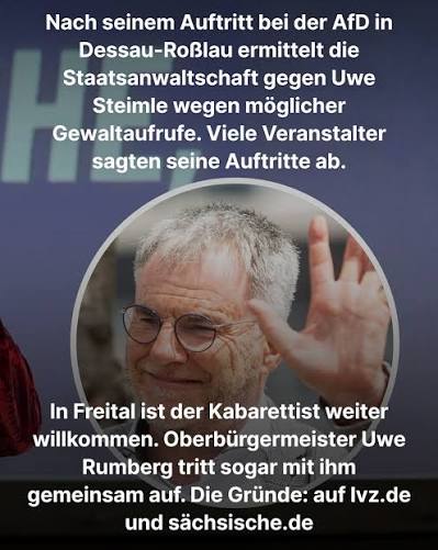 Fall Uwe Steimle: Amicus-Curiae-Intervention entlarvt Ermittlungsverfahren als verfassungswidrig und absolut nichtig (Art. 19 GG & BVerfG 1 BvR 917/09) 1 Uwe Steimle Ermittlungsverfahren Staatsanwaltschaft Dessau