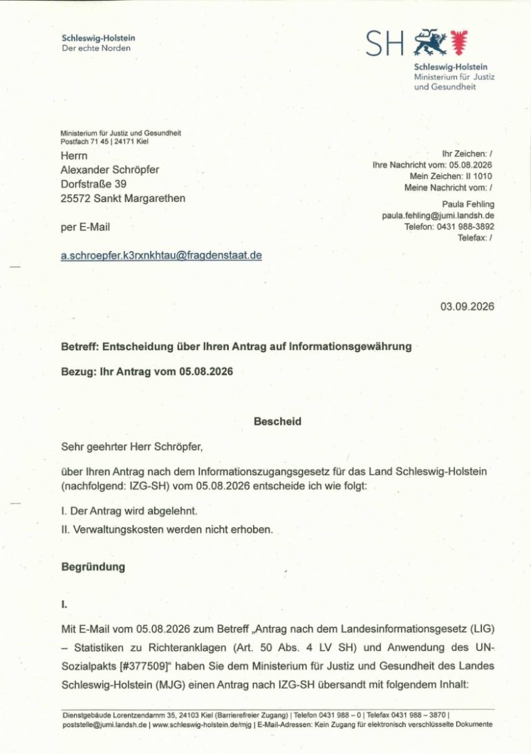 Verfassungstatik-Argumentation: Art. 6 GG – Der absolute Schutz der Familie 3 Justizministerium SH: Richteranklage Skandal entlarvt 2026