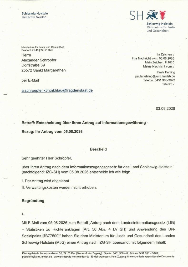 Richteranklage Skandal SH | Justizministerium & Untätigkeit entlarvt | Menschenrechtverteidiger 1 Justizministerium SH: Richteranklage Skandal entlarvt 2026