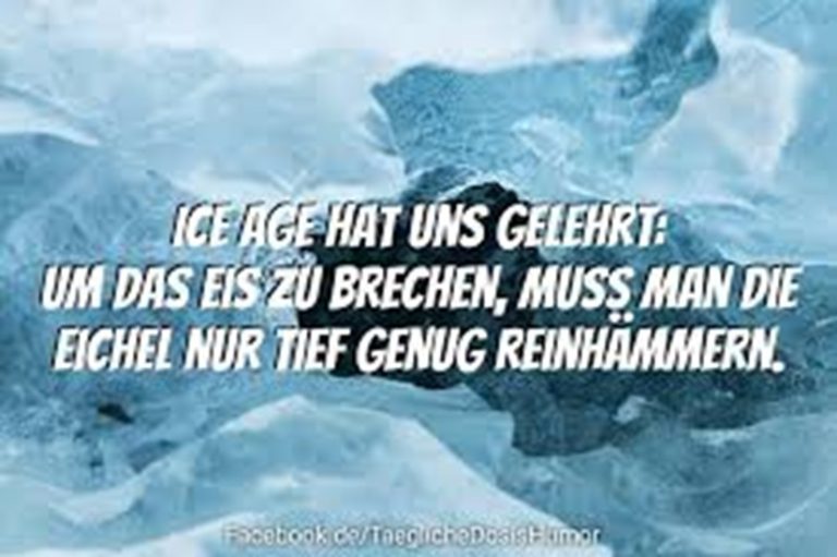 Das Ice-Age-Prinzip im Recht: Warum man die Eichel nur tief genug reinhämmern muss